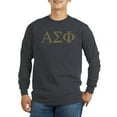thumbnail image 1 of CafePress - Alpha Sigma Phi Greek Letters Gold Long Sleeve T Shirt - Long Sleeve Dark T-Shirt, 1 of 4