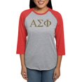 thumbnail image 1 of CafePress - Alpha Sigma Phi Greek Letters Gold Long Sleeve T Shirt - Womens Baseball Tee, 1 of 4