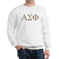 thumbnail image 1 of CafePress - Alpha Sigma Phi Greek Letters Gold Sweatshirt - Crew Neck Sweatshirt, 1 of 4