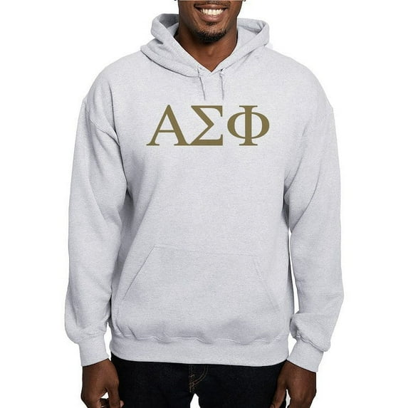 CafePress - Alpha Sigma Phi Greek Letters Gold Sweatshirt - Pullover Hoodie, Hooded Sweatshirt