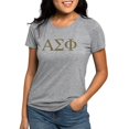 thumbnail image 1 of CafePress - Alpha Sigma Phi Greek Letters Gold T Shirt - Womens Tri-blend T-Shirt, 1 of 4