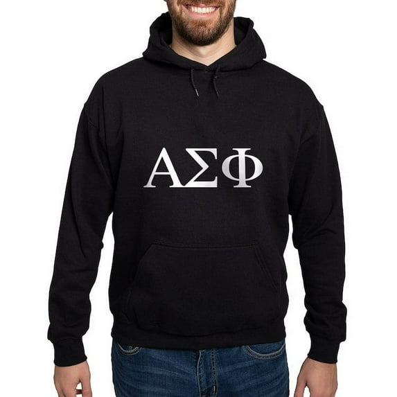 CafePress - Alpha Sigma Phi Greek Letters White Sweatshirt - Pullover Hoodie, Classic, Comfortable Hooded Sweatshirt