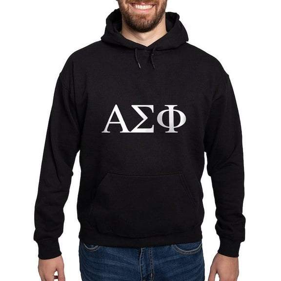 CafePress - Alpha Sigma Phi Greek Letters White Sweatshirt - Pullover Hoodie, Classic, Comfortable Hooded Sweatshirt