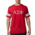 thumbnail image 1 of CafePress - Alpha Sigma Phi Greek Letters White T Shirt - Mens Football Shirt, 1 of 4