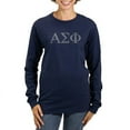 thumbnail image 1 of CafePress - Alpha Sigma Phi Greek Stone Long Sleeve T Shirt - Women's Long Sleeve Graphic Tee Casual Fit, 1 of 4