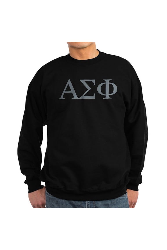 - Alpha Sigma Phi Greek Stone Sweatshirt - Classic Crew Neck Sweatshirt