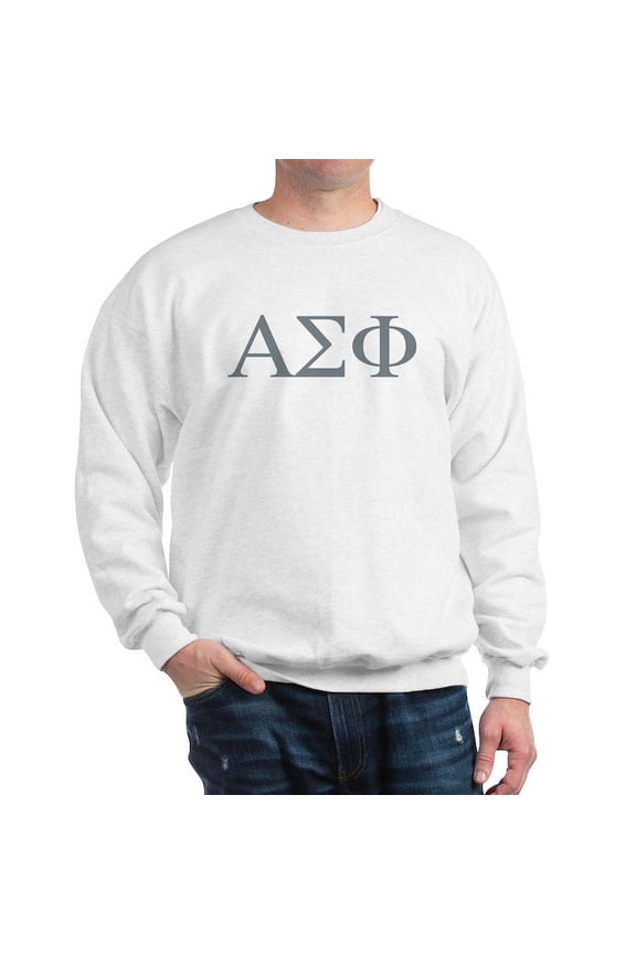 - Alpha Sigma Phi Greek Stone Sweatshirt - Crew Neck Sweatshirt