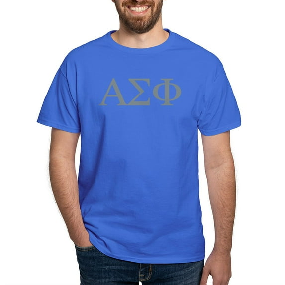CafePress - Alpha Sigma Phi Greek Stone T Shirt - Men's Classic Graphic Cotton T-Shirt
