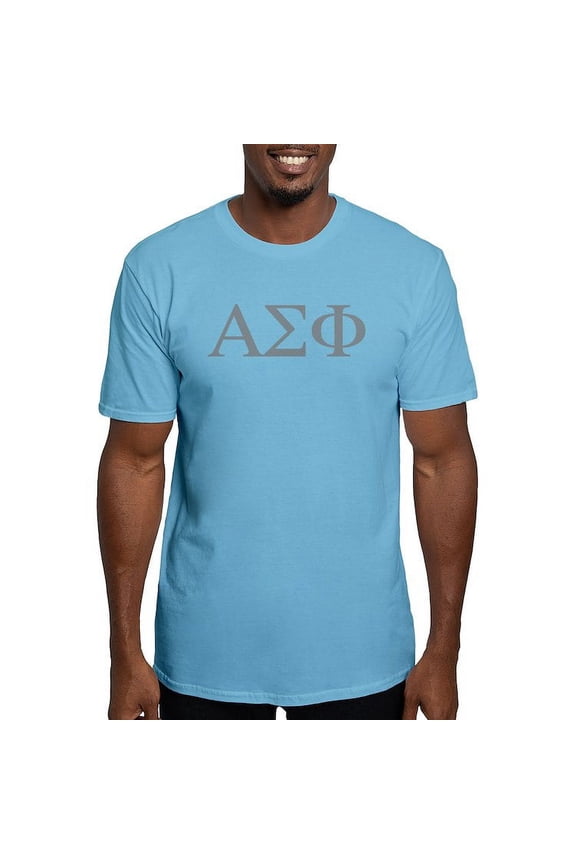 - Alpha Sigma Phi Greek Stone T Shirt - Fitted T-Shirt, Vintage Fit Soft Cotton Tee