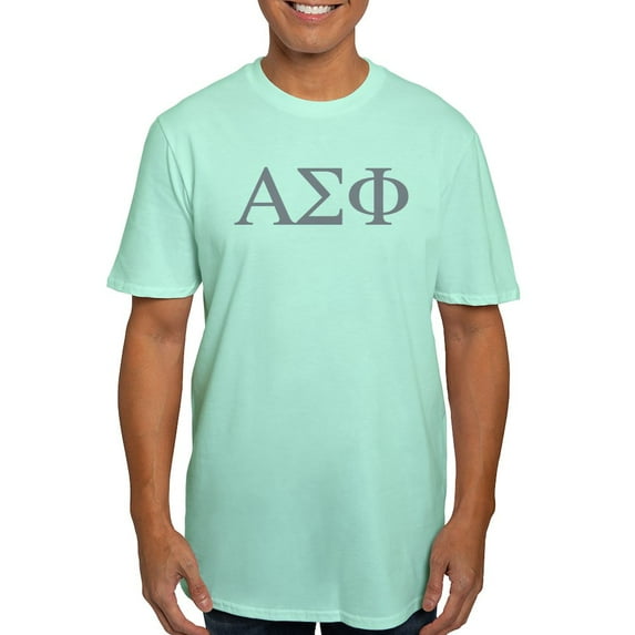 CafePress - Alpha Sigma Phi Greek Stone T Shirt - Men's Fitted T-Shirt