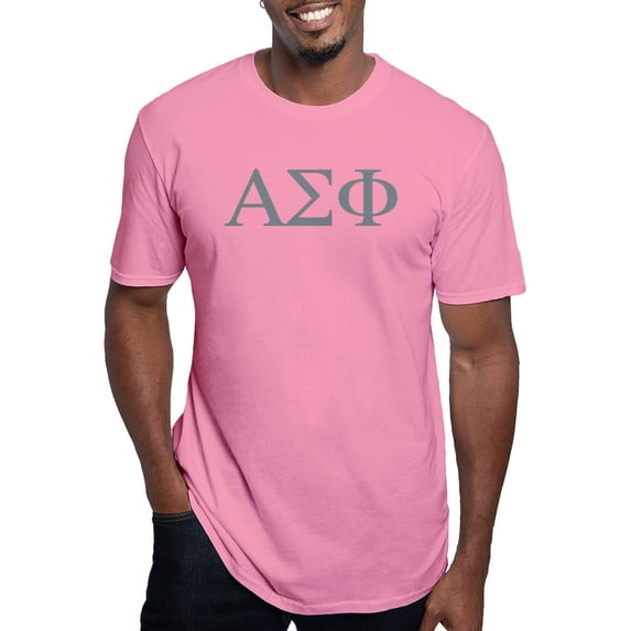 CafePress - Alpha Sigma Phi Greek Stone T Shirt - Men's Fitted T-Shirt