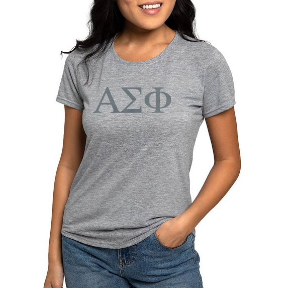 CafePress - Alpha Sigma Phi Greek Stone T Shirt - Womens Tri-blend T-Shirt