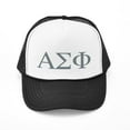 thumbnail image 1 of CafePress - Alpha Sigma Phi Greek Stone - Adjustable Unisex Printed Trucker Hat with Mesh Back, 1 of 8
