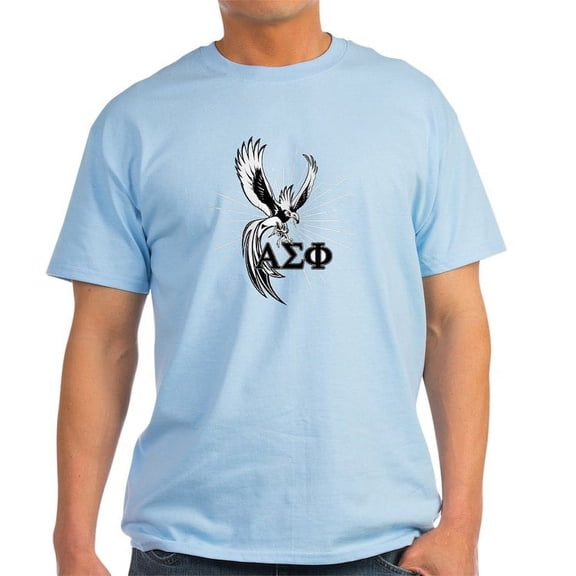 CafePress - Alpha Sigma Phi Phoenix Black T Shirt - Men's Classic Graphic T-Shirt