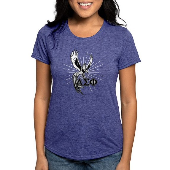 CafePress - Alpha Sigma Phi Phoenix Black T Shirt - Womens Tri-blend T-Shirt