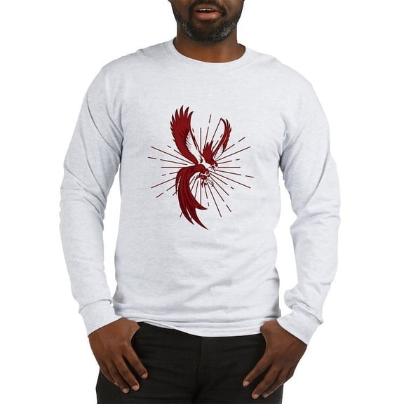 CafePress - Alpha Sigma Phi Phoenix Long Sleeve T Shirt - Unisex Cotton Long Sleeve T-Shirt
