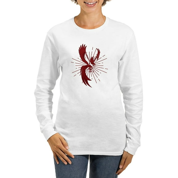 CafePress - Alpha Sigma Phi Phoenix Long Sleeve T Shirt - Women's Long Sleeve Graphic Casual T-Shirt