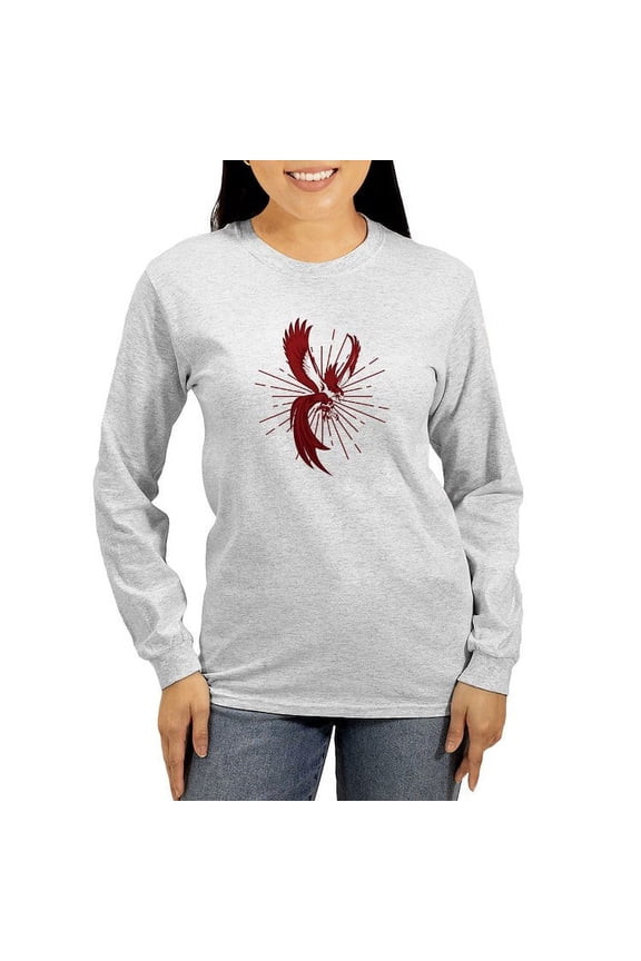 - Alpha Sigma Phi Phoenix Long Sleeve T Shirt - Women's Long Sleeve Graphic Casual T-Shirt