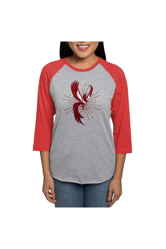 - Alpha Sigma Phi Phoenix Long Sleeve T Shirt - Womens Baseball Tee