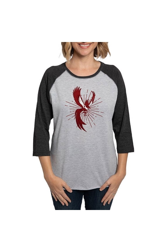 - Alpha Sigma Phi Phoenix Long Sleeve T Shirt - Womens Baseball Tee