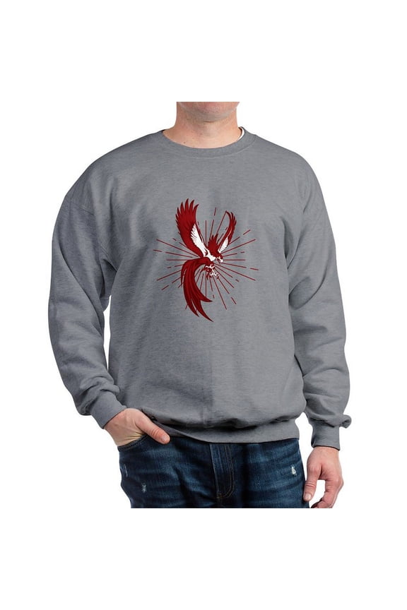 - Alpha Sigma Phi Phoenix Sweatshirt - Crew Neck Sweatshirt