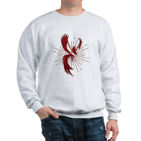 CafePress - Alpha Sigma Phi Phoenix Sweatshirt - Crew Neck Sweatshirt