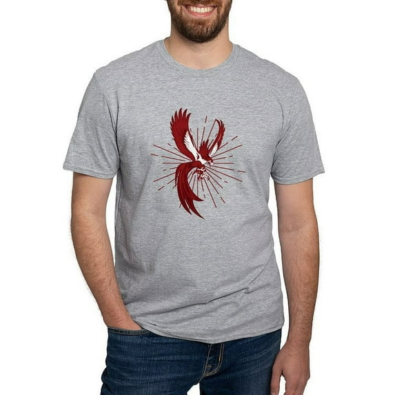 CafePress - Alpha Sigma Phi Phoenix T Shirt - Fitted T-Shirt, Vintage Fit Soft Cotton Tee