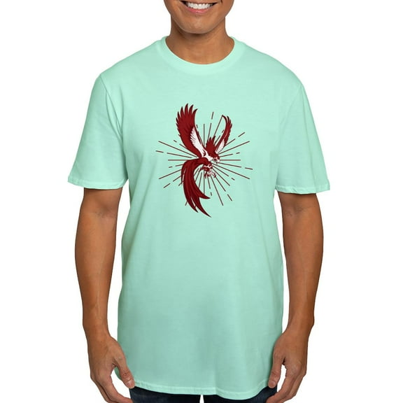 CafePress - Alpha Sigma Phi Phoenix T Shirt - Men's Fitted T-Shirt