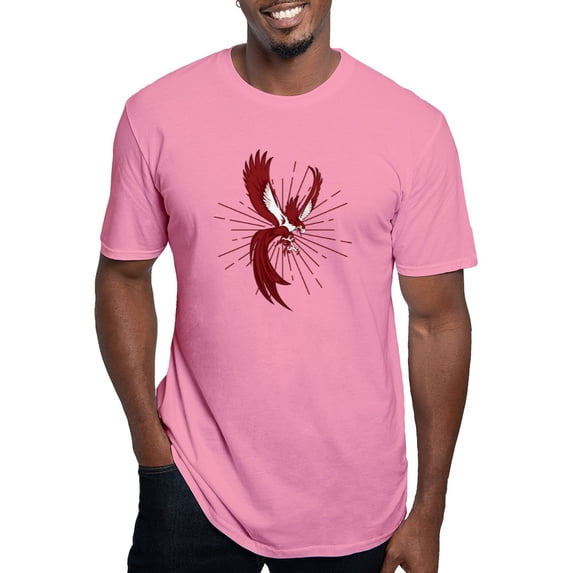 CafePress - Alpha Sigma Phi Phoenix T Shirt - Men's Fitted T-Shirt