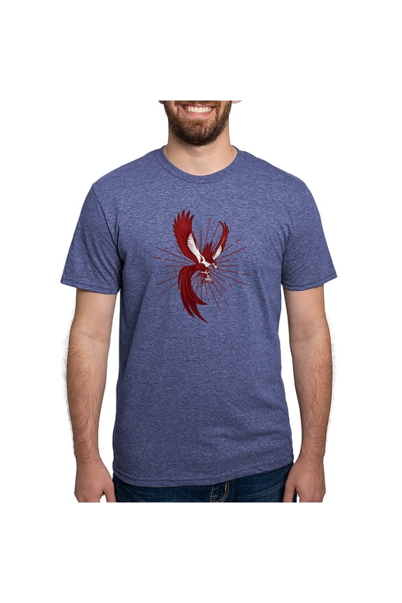 - Alpha Sigma Phi Phoenix T Shirt - Mens Tri-blend T-Shirt