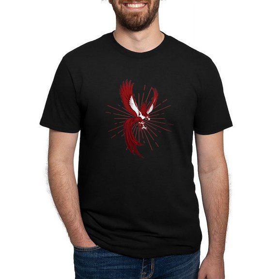 CafePress - Alpha Sigma Phi Phoenix T Shirt - Mens Tri-blend T-Shirt