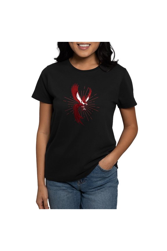 - Alpha Sigma Phi Phoenix T Shirt - Women's Traditional Fit Dark T-Shirt