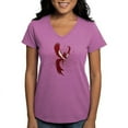 thumbnail image 1 of CafePress - Alpha Sigma Phi Phoenix T Shirt - Women's V-Neck Dark T-Shirt, 1 of 4
