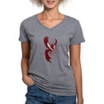 thumbnail image 1 of CafePress - Alpha Sigma Phi Phoenix T Shirt - Women's V-Neck Dark T-Shirt, 1 of 4