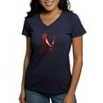 thumbnail image 1 of CafePress - Alpha Sigma Phi Phoenix T Shirt - Women's V-Neck Dark T-Shirt, 1 of 4