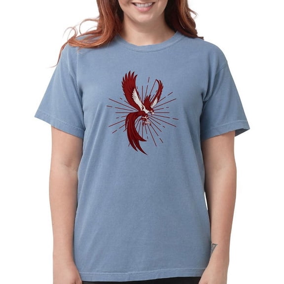 CafePress - Alpha Sigma Phi Phoenix T Shirt - Womens Comfort Colors® Shirt