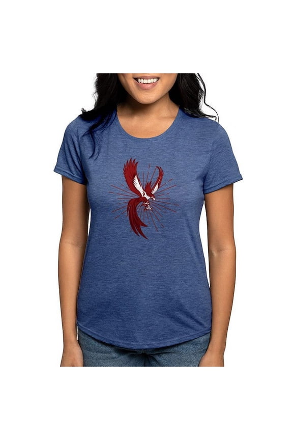- Alpha Sigma Phi Phoenix T Shirt - Womens Tri-blend T-Shirt