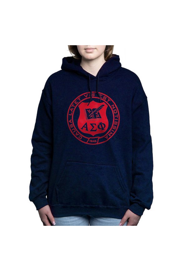 - Alpha Sigma Phi Red Seal Sweatshirt - Pullover Hoodie, Classic & Comfortable Hooded Sweatshirt