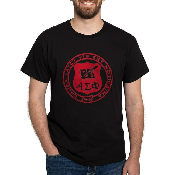 CafePress - Alpha Sigma Phi Red Seal T Shirt - Men's Classic Graphic Cotton T-Shirt