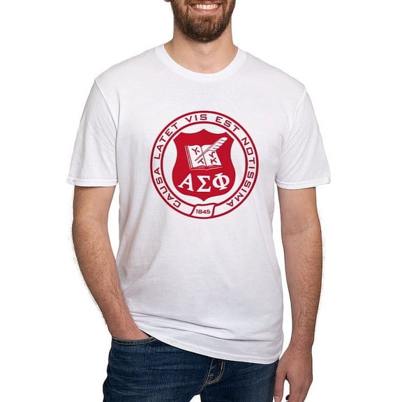 CafePress - Alpha Sigma Phi Red Seal T Shirt - Fitted T-Shirt, Vintage Fit Soft Cotton Tee