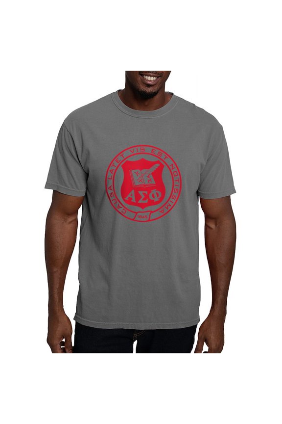- Alpha Sigma Phi Red Seal T Shirt - Mens Comfort Colors Shirt