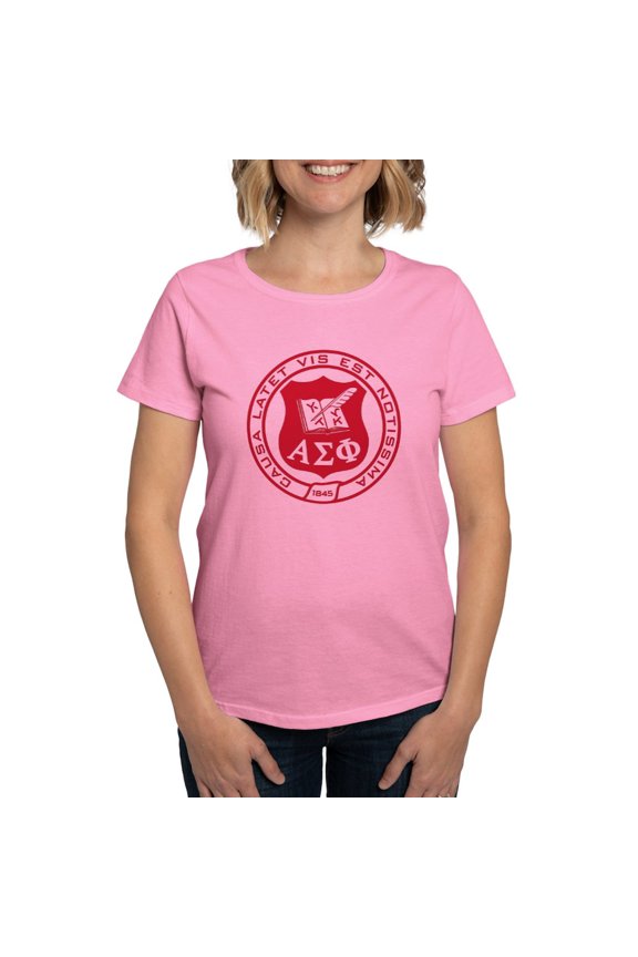- Alpha Sigma Phi Red Seal T Shirt - Women's Traditional Fit Dark T-Shirt
