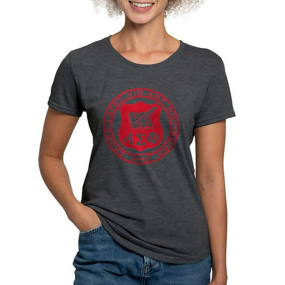 CafePress - Alpha Sigma Phi Red Seal T Shirt - Womens Tri-blend T-Shirt