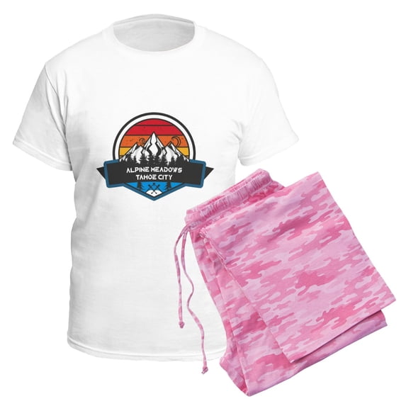 CafePress - Alpine Meadows Tahoe City California Pajamas - Men's Light Loose Fit Cotton Pajama Set