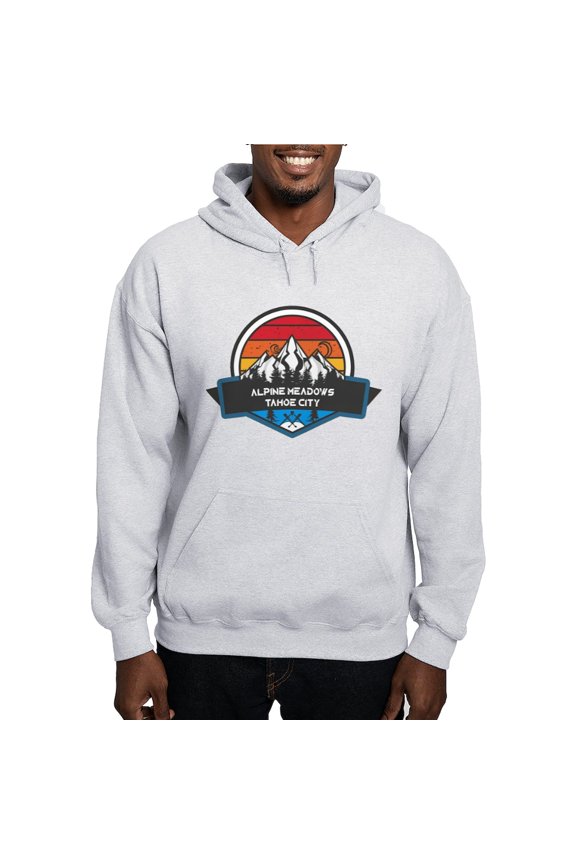 - Alpine Meadows Tahoe City California Sweatshirt - Pullover Hoodie, Hooded Sweatshirt