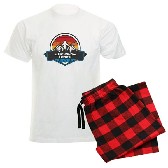 CafePress - Alpine Mountain Ski & Ride Scranton Pennsylvania Pajamas - Men's Light Loose Fit Cotton Pajama Set