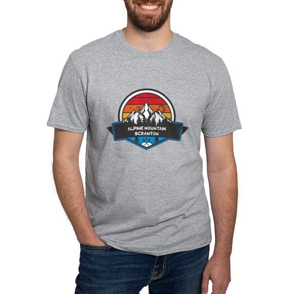 CafePress - Alpine Mountain Ski & Ride Scranton Pennsylvania T Shirt - Fitted T-Shirt, Vintage Fit Soft Cotton Tee