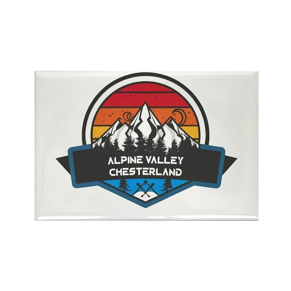 CafePress - Alpine Valley Ski Area Chesterland Ohio Magnets - Rectangle Magnet, 2"x3" Refrigerator Magnet