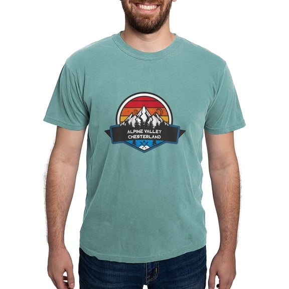 CafePress - Alpine Valley Ski Area Chesterland Ohio T Shirt - Mens Comfort Colors Shirt