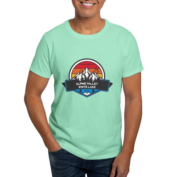 CafePress - Alpine Valley White Lake Michigan T Shirt - Men's Classic Graphic Cotton T-Shirt